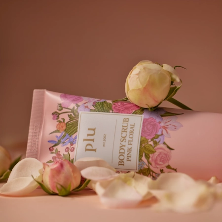 plu - Body Scrub - Körperpeeling - Pink Floral - 200g