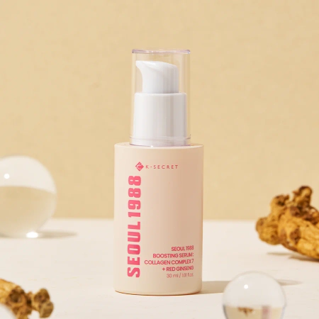 K-SECRET - SEOUL 1988 Boosting Serum : Collagen Complex 7 + Red Ginseng - Serum mit Kollagen und Ginsengwurzelextrakt - 30ml