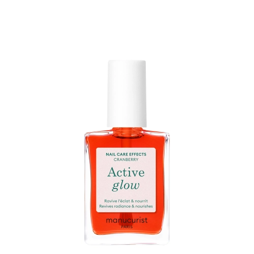 Manucurist - Active - Active Glow - Pflegender 2-in-1-Nagellack - Cranberry - 15ml