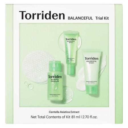 Torriden - Balanceful Trial Kit - Ausgleichendes Gesichtspflege-Set - 30ml+10ml+20ml+6Stk