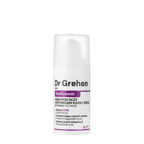 Dr Grehen - RetiGrowth - Reti-TGF Eye Cream - Augencreme mit Retinol 0,03% und Wachstumsfaktor - 15ml