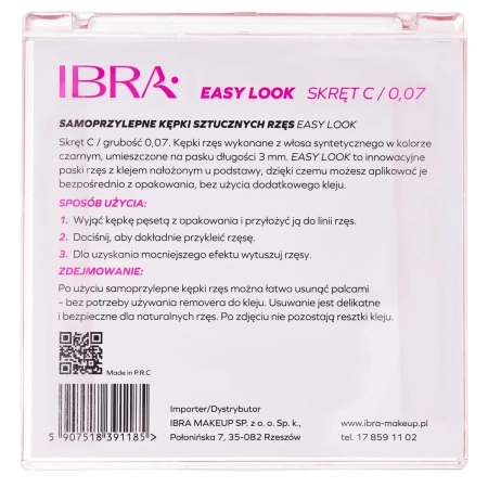 Ibra Makeup - Selbstklebende Wimpernbüschel - Easy Look - 3mm