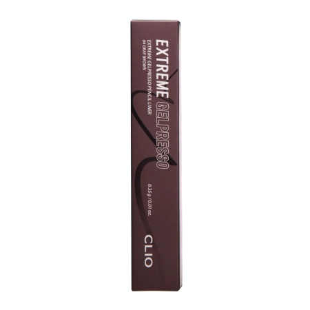 Clio - Extreme Gelpresso Pencil Liner - Wasserfester Eyeliner im Stift - 004 Gray Brown - 0,35g