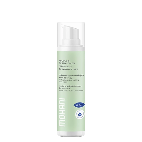 Mohani - Regenerierende und ausgleichende Gesichtscreme - Ceramid-Komplex 2 % - Niacinamid und Zinkgluconat - 50 ml