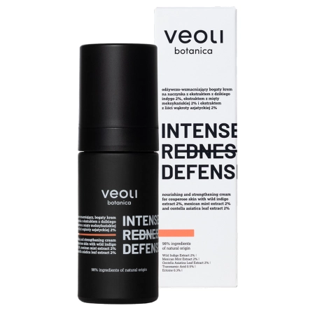 Veoli Botanica - Intense Redness Defense - Nährende und Stärkende Reichhaltige Creme für Couperose-Haut - 30ml