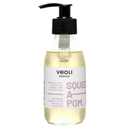 Veoli Botanica – Emulgierendes Reinigungsöl zum Entfernen von Make-up und LSF für fettige Haut – 150ml