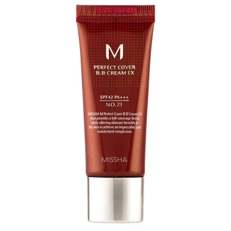 Missha - M Perfect Cover BB Cream SPF42/PA+++ - Abdeckende BB Cream - No.21 Light Beige - 20ml