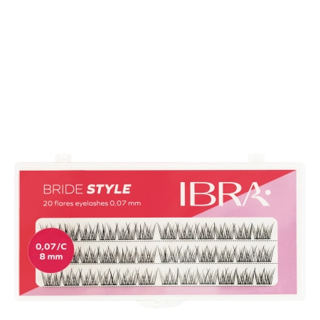 Ibra Makeup - Wimpernbüschel Bride Style - 8 mm