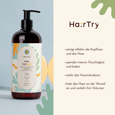 HairTry - Feel The NMF - Feuchtigkeitsspendendes Shampoo - 500ml 