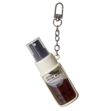 motomont – Silicon Keyrings+Afternoon Facial Mist – Feuchtigkeitsspendender und fixierender Make-up-Nebel mit Etui – 20 ml + 1 Stück 
