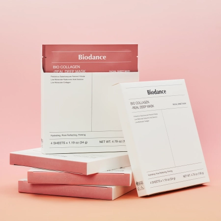 Biodance - Bio-Collagen Real Deep Mask Set - Set mit straffenden Kollagen-Gesichtsmasken - 4 Stück/34g