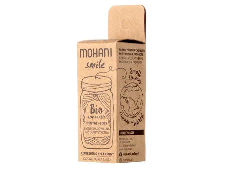 Mohani - Smile - Dental Floss - Biologisch abbaubare Zahnseide - Erfrischende Minze
