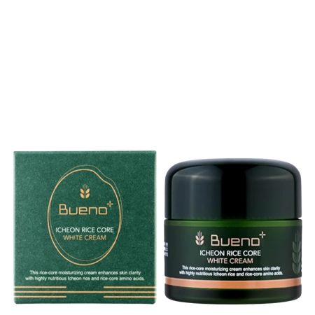 Bueno - Icheon Rice Core White Cream - Nährende, aufhellende Creme mit Reis aus Icheon - 80 g 