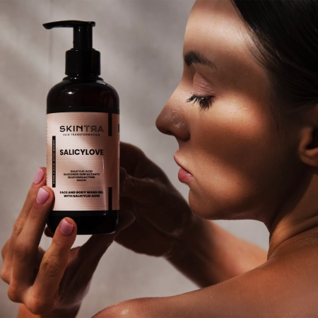 SkinTra - Salicylove - Gesichts- und Körperreinigungsgel mit Salicylsäure  - 250ml 