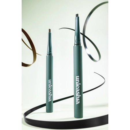 Unleashia - Easy Glide Flat Eyeliner - Flacher Eyeliner - 02 Brown Mood - 0.15g