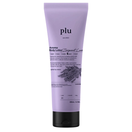 plu - Aroma Body Lotion - Körperlotion - Bergamot Lavender - 200 ml