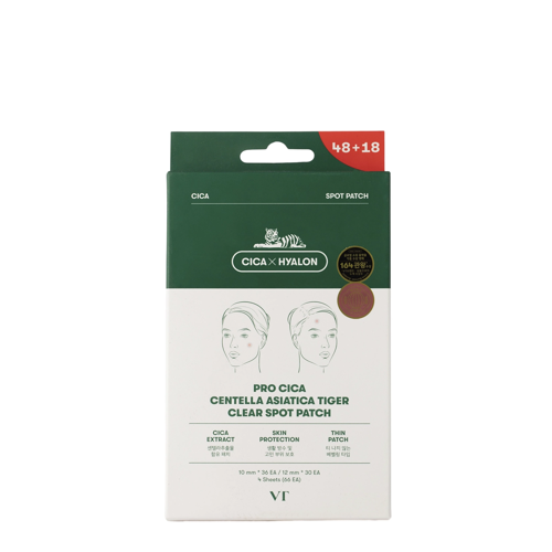 VT Cosmetics - CICA Clear Spot Patch - Lindernde Ekzem-Pflaster - 66 Stk.