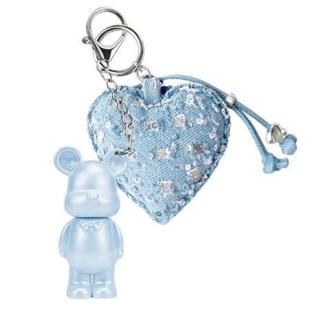 LOVRO - Denim Sugar Teddy Shimmer Lipgloss - Lipgloss mit Glitzerpartikeln - 01 Heart Drop - 1,4 g