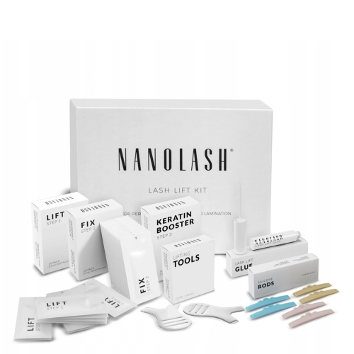 Nanolash - Lash Lift Kit – Wimpernlifting- und Laminierungsset – 10x0,5ml+10x0,5ml+10x0,5ml+5ml+6Stk+3Stk