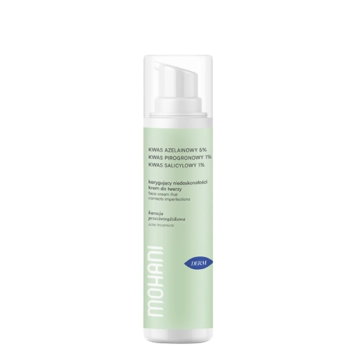 Mohani - Korrekturcreme für zu Akne neigende Haut - mit 5 % Azelainsäure, 1 % Pyroglutaminsäure und 1 % Salicylsäure – 50 ml