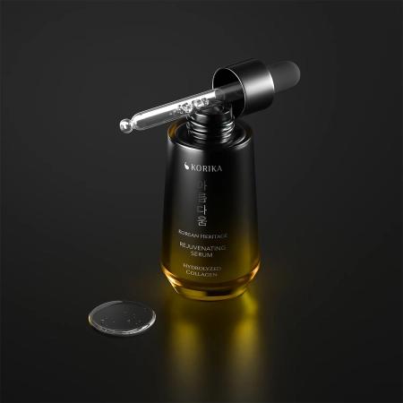 KORIKA - Korean Heritage Hydrolyzed Collagen Premium Rejuvenating Serum - Revitalisierendes Gesichtsserum mit Kollagen - 30 ml