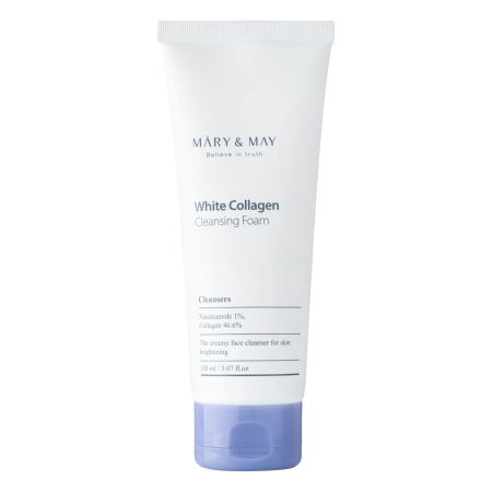 Mary&May - White Collagen Cleansing Foam - Kollagen Gesichtsreinigungsungsschaum - 150ml