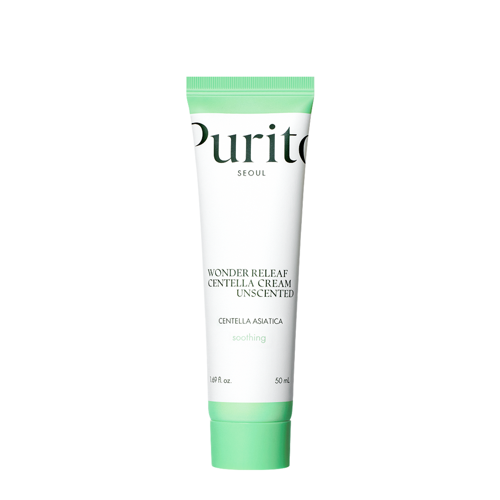 Purito Seoul - Wonder Releaf Centella Cream Unscented - Unparfümierte Creme mit Centella Asiatica-Extrakt - 50ml