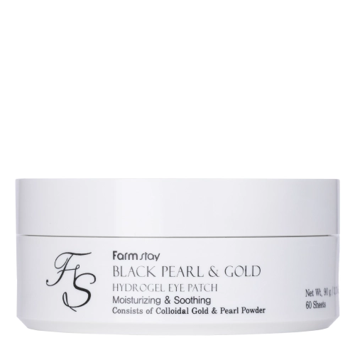 Farmstay - Black Pearl & Gold Hydrogel Eye Patch - Hydrogel-Augenpflaster mit Gold- und Schwarzperlenextrakt - 60 Stück