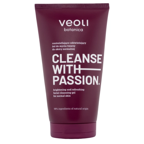 Veoli Botanica - CLEANSE WITH PASSION - Aufhellendes und erfrischendes Gesichtsreinigungsgel für normale Haut – 150ml