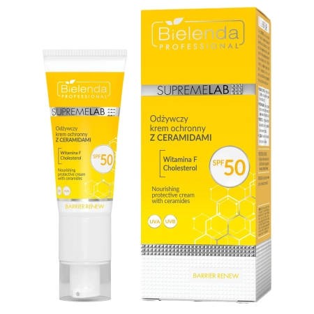 Bielenda Professional - Supremelab - Barrier Renew - Nährende Schutzcreme mit Ceramiden SPF 50 - 40ml 