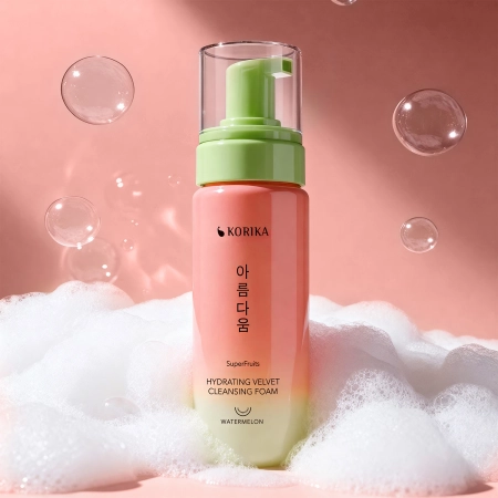 KORIKA - SuperFruits Hydrating Velvet Cleansing Foam - Feuchtigkeitsspendender Gesichtsreinigungsschaum - 150 ml