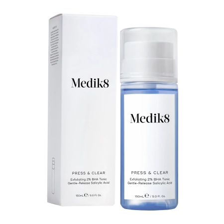 Medik8 - Press&Clear Exfoliating 2% BHA Toner - Peeling Gesichtswasser mit Salicylsäure - 150ml