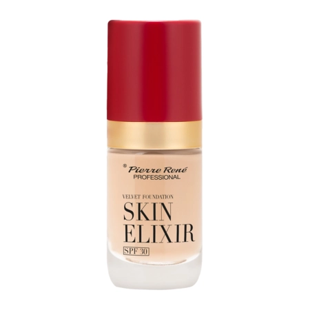 Pierre Rene - Skin Elixir SPF30 Velvet Foundation - Langanhaltende Foundation fürs Gesicht - 01 - 25ml