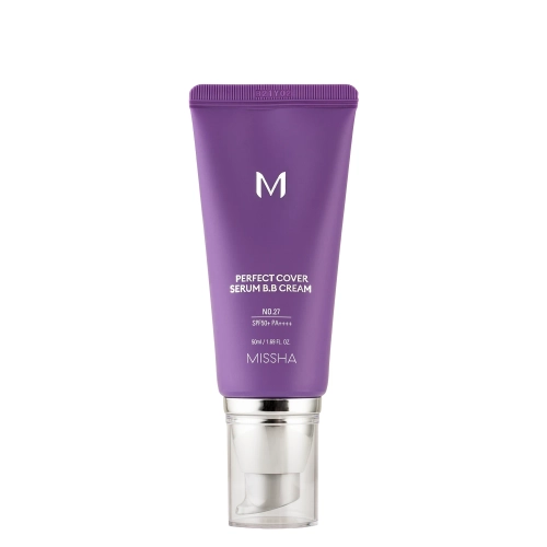 Missha - M Perfect Cover Serum BB Cream SPF50+/PA++++ - Abdeckendes BB Serum - No.27 Honey Beige - 50ml