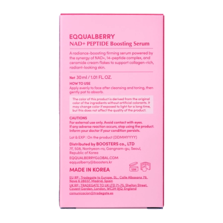 EQQUALBERRY - NAD+ Peptide Boosting Serum - Stärkendes Serum mit Peptiden und NAD+ - 30ml