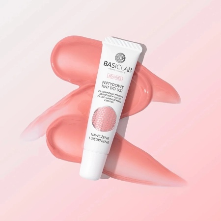 BasicLab – Dermokosmetik Beauties Peptid-Lip Tint, Bubble Gum, Feuchtigkeitsversorgung und Straffung - 15ml 