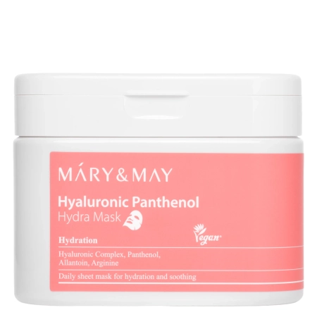 Mary&May - Hyaluronic Panthenol Hydra Mask - Set feuchtigkeitsspendende Gesichtsmasken - 30Stk.