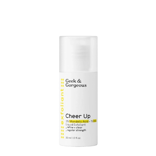 Geek & Gorgeous - Cheer Up - Mittleres Peeling für Misch- und Aknehaut mit 6 % Mandelsäuren und BHA - 30ml