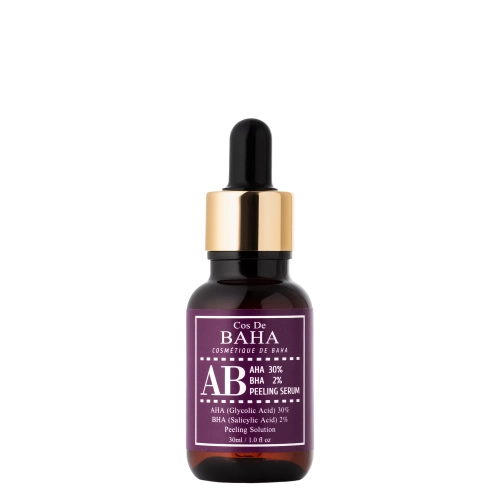 Cos De BAHA - AHA 30% BHA 2% Peeling Serum (AB) – Peeling-Serum fürs Gesicht mit AHA 30% und BHA 2% - 30ml