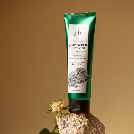 plu - Body Scrub - Körperpeeling - White Musk - 200 g