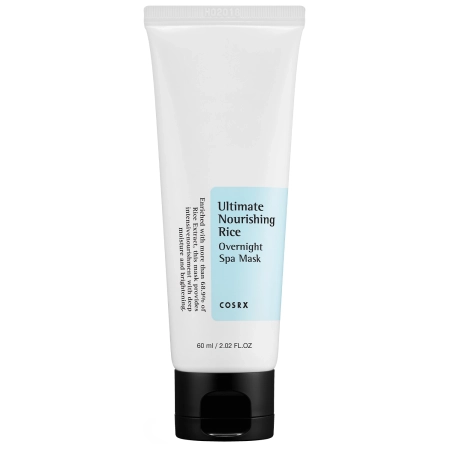 COSRX – Ultimate Nourishing Rice Overnight Spa Mask – Nährende Overnight-Maske mit Reisextrakt – 60ml