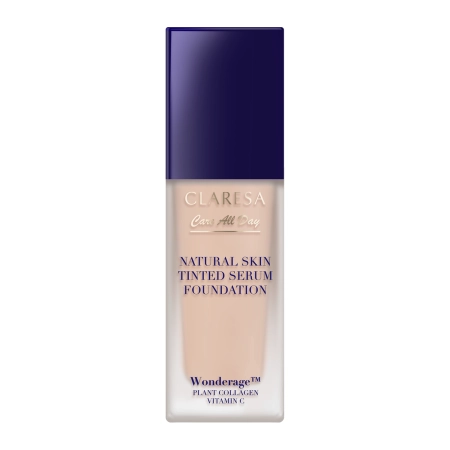 Claresa - Natural Skin Tinted Serum Foundation - Foundation-Serum mit natürlichem Finish - 1C Light Cool - 32ml