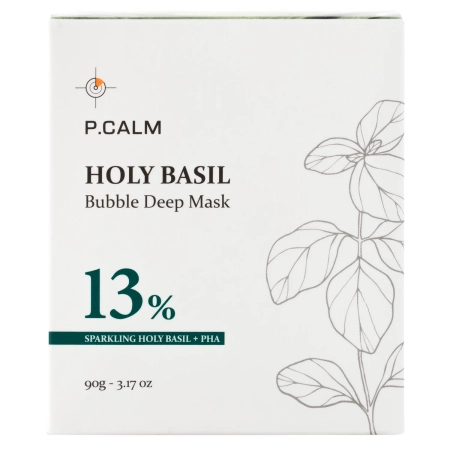 P.Calm - Holy Basil Bubble Deep Mask - Reinigende Sprudel-Maske - 90g