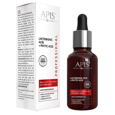 Apis – Pro-Lift Spicule Technology – Lactobionsäure + Phytinsäure mit Mikronadeln – 30 ml 