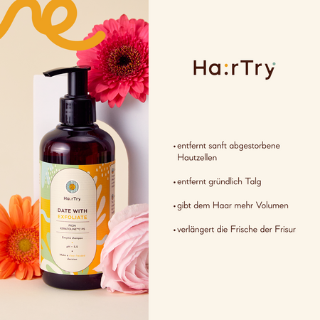 HairTry - Date With Exfoliate - Enzymatisches Shampoo - 500ml 