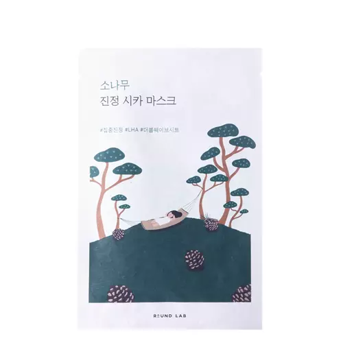 Round Lab - Pine Calming Cica Sheet Mask - Feuchtigkeitsspendende und lindernde Tuchmaske - 27ml