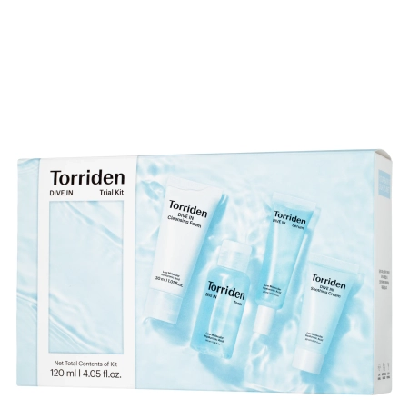 Torriden – Dive-In Trial Kit – Feuchtigkeitsspendendes Gesichtspflege-Set – 50ml+30ml+20ml+20ml