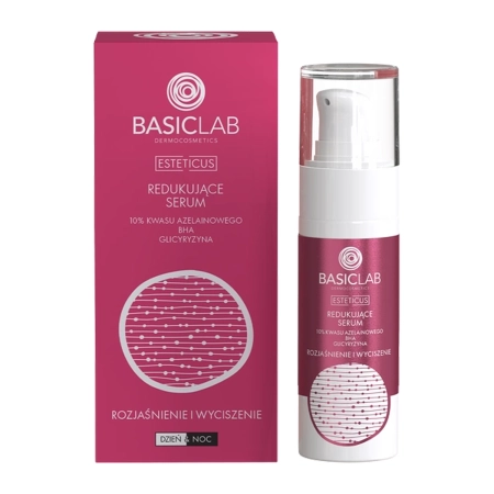 BasicLab - Esteticus - Reduzierendes Serum mit 10% Azelainsäure, BHA, Glycyrrhizin - 30ml 