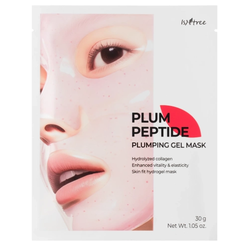 Isntree – Plum Peptide Plumping Gel Mask – Straffende und Glättende Gel-Tuchmaske – 30g
