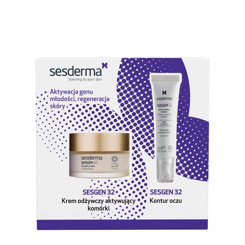 sesderma - Sesgen Set - Set von nährenden Produkten - Gesichtscreme + Augencreme - 50ml+15ml